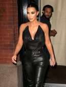Kim Kardashian Braless See-Through at the Tonight Show with Jimmy Fallon in New York