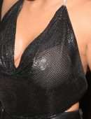 Kim Kardashian Braless See-Through at the Tonight Show with Jimmy Fallon in New York