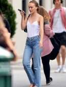 Lily-Rose Depp Braless, Out in New York