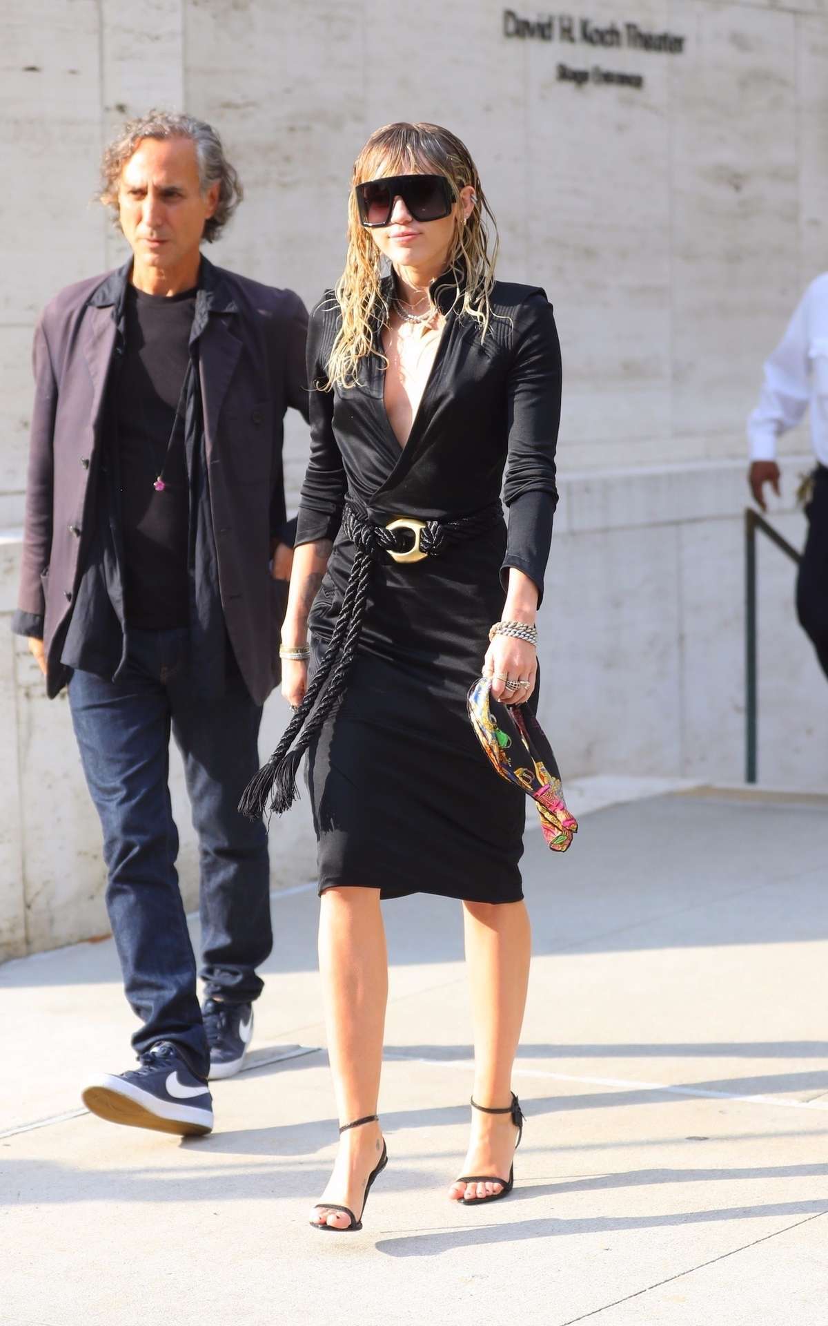 Miley Cyrus Braless, Out in NYC