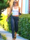 *EXCLUSIVE* Miley Cyrus goes braless as she leaves yoga in LA after dropping 'Slide Away' music video that has fans freaking out!