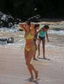 Nina Dobrev in Bikini at the Beach in Maui