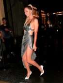 Paris Hilton Upskirt at KKW X Winnie Event at L’avenue in New York