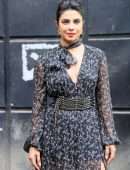 Priyanka Chopra Leggy Outside the Set of a New Movie
