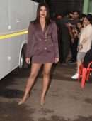 Priyanka Chopra Leggy Outside the Set of a New Movie