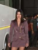 Priyanka Chopra Leggy Outside the Set of a New Movie