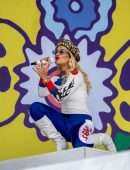 Rita Ora Performing Onstage at Lollapalooza Festival in Berlin
