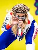 Rita Ora Performing Onstage at Lollapalooza Festival in Berlin