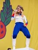 Rita Ora Performing Onstage at Lollapalooza Festival in Berlin