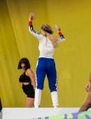Rita Ora Performing Onstage at Lollapalooza Festival in Berlin