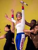 Rita Ora Performing Onstage at Lollapalooza Festival in Berlin