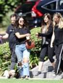 Selena Gomez Stops by a Friend's House in LA
