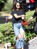 Selena Gomez Stops by a Friend's House in LA
