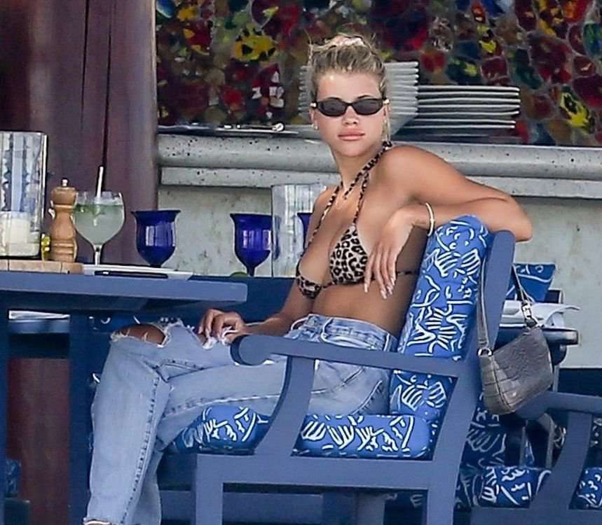 Sofia Richie Sideboob in Cabo San Lucas