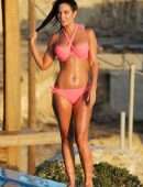 Tulisa Contostavlos Booty in Bikini by Poolside in Greece