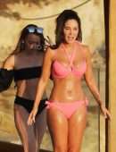 Tulisa Contostavlos Booty in Bikini by Poolside in Greece