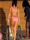 Tulisa Contostavlos Booty in Bikini by Poolside in Greece