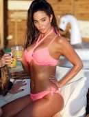 Tulisa Contostavlos Booty in Bikini by Poolside in Greece