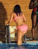 Tulisa Contostavlos Booty in Bikini by Poolside in Greece