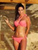 Tulisa Contostavlos Booty in Bikini by Poolside in Greece