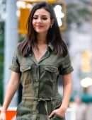 Victoria Justice in Jumpsuit Out in NYC