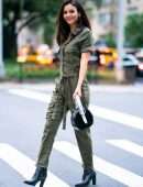 Victoria Justice in Jumpsuit Out in NYC