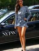 Victoria Justice Outside Spring Studios for New York Fashion Week