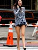 Victoria Justice Upskirt on the Set of a Photoshoot in New York