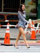 Victoria Justice Upskirt on the Set of a Photoshoot in New York