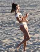 Alessandra Ambrosio Booty, Playing Beach Volleyball in Santa Monica