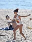Alessandra Ambrosio Booty, Playing Beach Volleyball in Santa Monica
