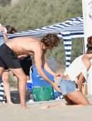 Alessandra Ambrosio Booty, Playing Beach Volleyball in Santa Monica