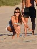 Alessandra Ambrosio Playing Volleyball in Santa Monica