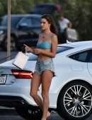 Alessandra Ambrosio Playing Volleyball in Santa Monica