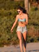 Alessandra Ambrosio Playing Volleyball in Santa Monica