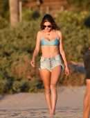 Alessandra Ambrosio Playing Volleyball in Santa Monica