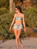 Alessandra Ambrosio Playing Volleyball in Santa Monica