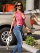 Ana Braga Braless Pokies, Out in Calabasas