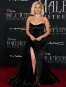 Bebe Rexha Cleavage at “Maleficent: Mistress of Evil” Premiere in Los Angeles