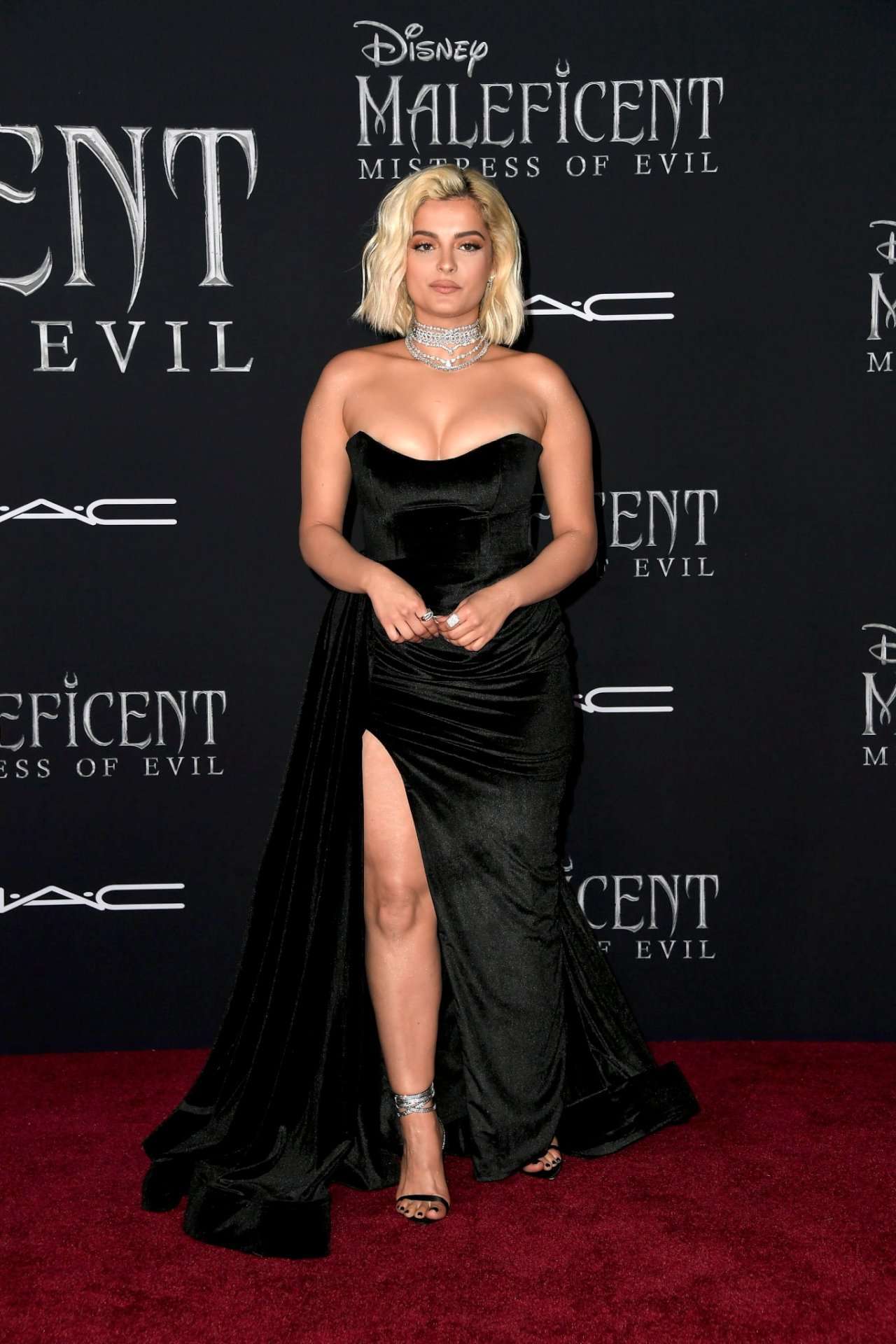 Bebe Rexha Cleavage at “Maleficent: Mistress of Evil” Premiere in Los Angeles