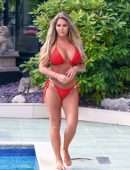 Bianca Gascoigne Booty in Bikini for Photoshoot in Greece