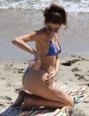 Blanca Blanco Booty for G-String Bikini Photoshoot on the Beach in Malibu