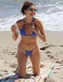 Blanca Blanco Booty for G-String Bikini Photoshoot on the Beach in Malibu