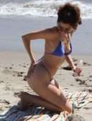 Blanca Blanco Booty for G-String Bikini Photoshoot on the Beach in Malibu