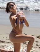 Blanca Blanco Booty for G-String Bikini Photoshoot on the Beach in Malibu
