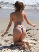 Blanca Blanco Booty for G-String Bikini Photoshoot on the Beach in Malibu