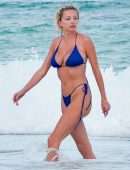 Caroline Vreeland Booty in Bikini Malfunction at the Beach in Tulum