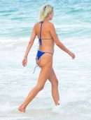 Caroline Vreeland Booty in Bikini Malfunction at the Beach in Tulum