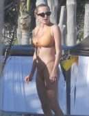 Caroline Vreeland Pokies in Wet Bikini at the Beach on Vacation in Tulum
