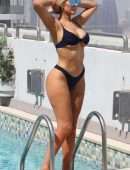 Chloe Ferry in Bikini at a Pool in Dubai